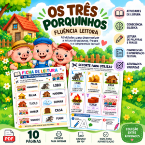 OS TRÊS PORQUINHOS - FLUÊNCIA LEITORA